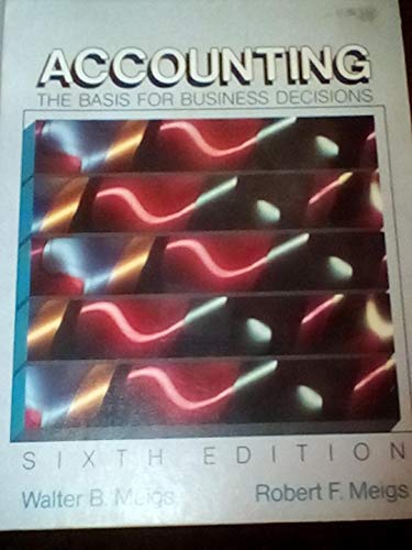 Stock image for Accounting: The Basis for Business Decisions for sale by Direct Link Marketing