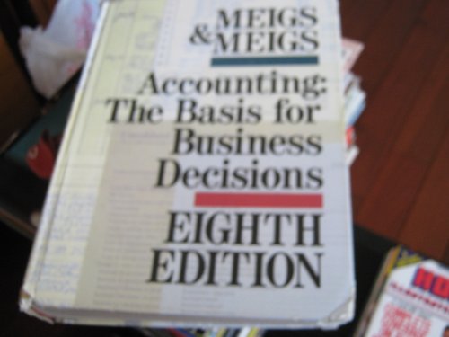 Beispielbild fr Accounting : The Basis for Business Decisions zum Verkauf von Better World Books