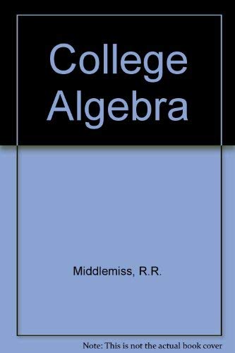 9780070418752: College Algebra