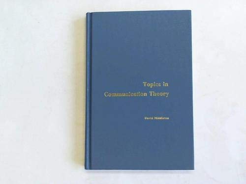 Imagen de archivo de Topics in Communication Theory a la venta por Better World Books