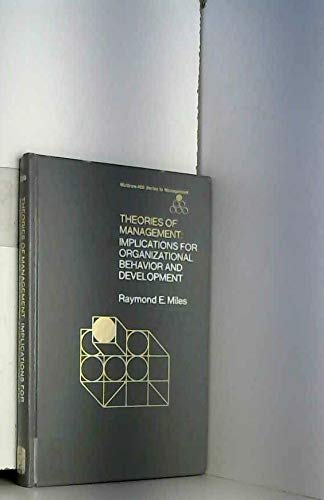 9780070419278: Theories of Management: Implications for Organizational Behaviour and Development