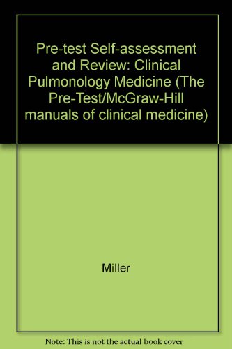 Stock image for Manual of Clinical Pulmonology Medicine (PreTest McGraw-Hill manuals of clinical medicine) for sale by HPB-Red