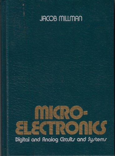 Beispielbild fr Microelectronics: Digital and Analog Circuits and Systems (McGraw-Hill series in electrical engineering) zum Verkauf von Wonder Book