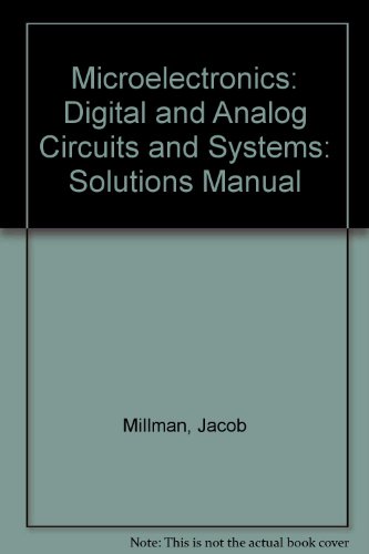 9780070423282: Solutions Manual (Microelectronics: Digital and Analog Circuits and Systems)