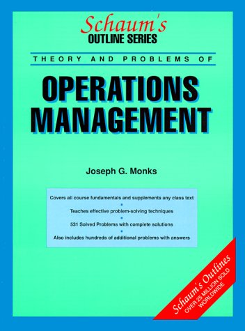Beispielbild fr Schaum's Outline of Theory and Problems of Operations Management (Schaum's Outline Series) zum Verkauf von HPB-Red