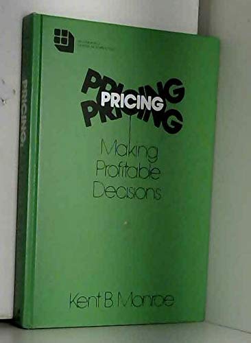 Beispielbild fr Pricing : Making Profitable Decisions zum Verkauf von Better World Books