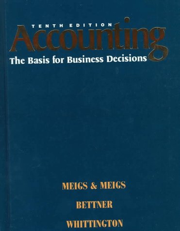 Stock image for Accounting : The Basis for Business Decisions for sale by Better World Books