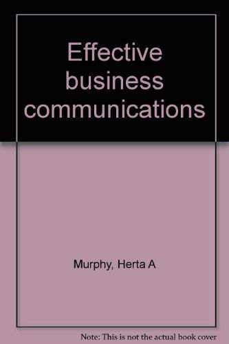 9780070440616: Effective Business Communications