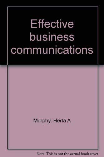 Effective Business Communications