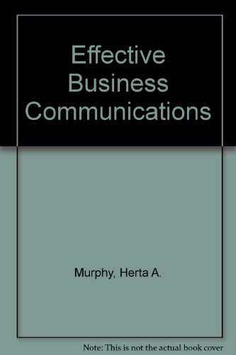 9780070440913: Effective Business Communications