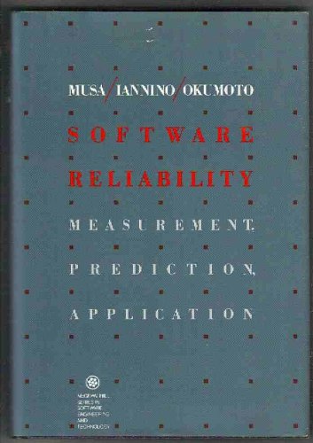 Beispielbild fr Software Reliability : Measurement, Prediction, Application zum Verkauf von Better World Books