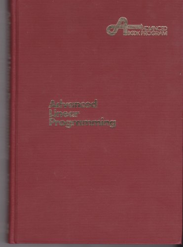 Stock image for Advanced linear programming: Computation and practice for sale by HPB-Red