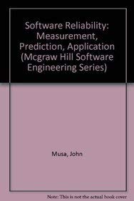 Beispielbild fr Software Reliability: Measurement, Prediction, Application (Mcgraw Hill Software Engineering Series) zum Verkauf von medimops