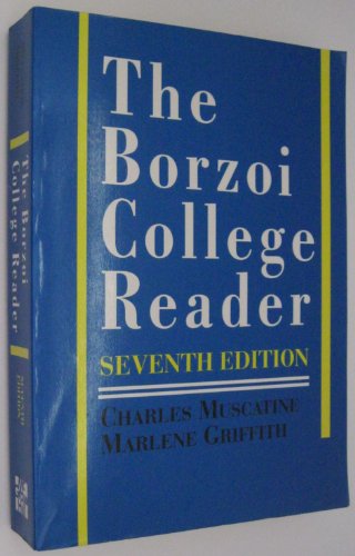 Imagen de archivo de The Borzoi College Reader a la venta por Green Street Books