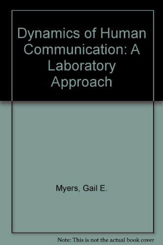 9780070442122: The dynamics of human communication: A laboratory approach