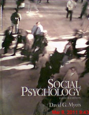 Beispielbild fr Social Psychology zum Verkauf von WorldofBooks