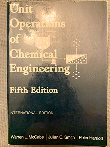 Beispielbild fr Unit Operations of Chemical Engineering (Mcgraw-Hill Chemical Engineering Series) zum Verkauf von medimops