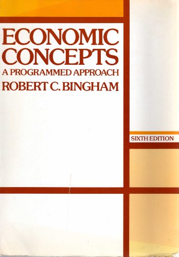 9780070449367: Economic concepts: A programmed approach