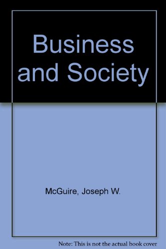 Beispielbild fr Business and Society zum Verkauf von Ergodebooks