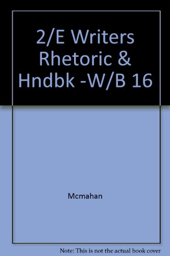 Imagen de archivo de The Writer's Rhetoric and Handbook a la venta por Better World Books: West