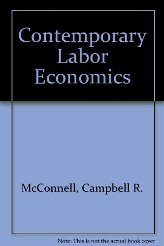 Imagen de archivo de Contemporary Labor Economics a la venta por HPB-Red
