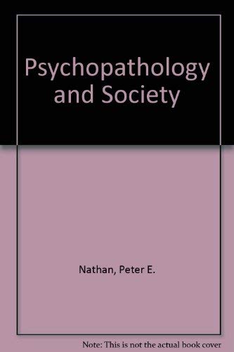 Beispielbild fr Psychopathology and Society zum Verkauf von Better World Books