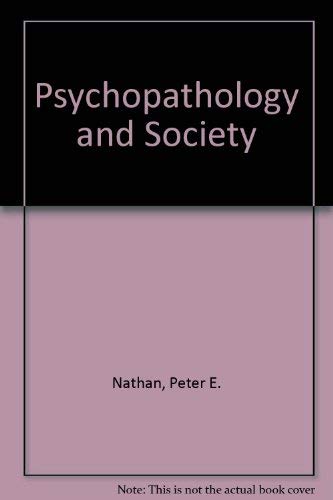 Imagen de archivo de Psychopathology and Society a la venta por Better World Books