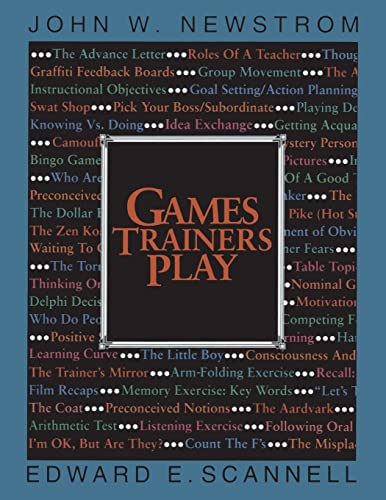 Imagen de archivo de Games Trainers Play (McGraw-Hill Training Series) a la venta por SecondSale