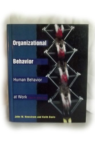 Beispielbild fr Organizational Behavior : Human Behavior at Work zum Verkauf von Better World Books