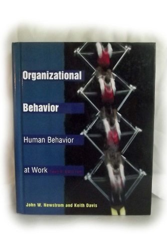 Imagen de archivo de Organizational Behavior : Human Behavior at Work a la venta por Better World Books