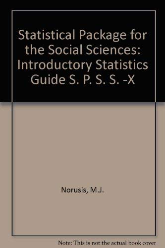 Stock image for SPSS X introductory statistics guide for sale by Wonder Book