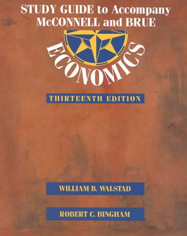 Imagen de archivo de Study Guide to Accompany McConnell and Brue Economics a la venta por BookHolders