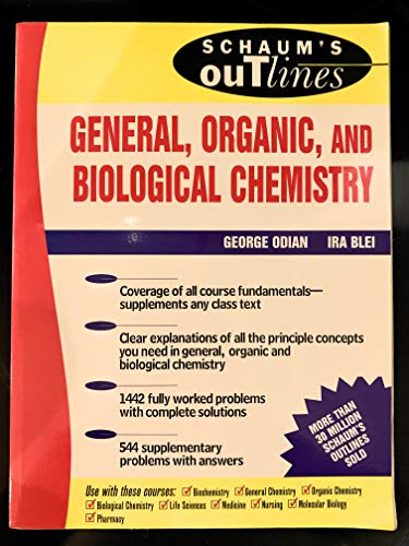 Stock image for Shaum's Outline of Theory and Problems of General, Organic, and Biological Chemistry for sale by Better World Books: West