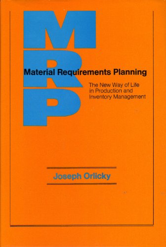 Stock image for Material Requirements Planning for sale by Kennys Bookstore