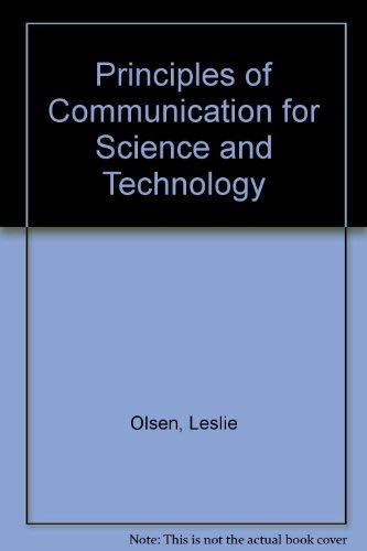 Beispielbild fr Principles of Communication for Science and Technology zum Verkauf von Wonder Book
