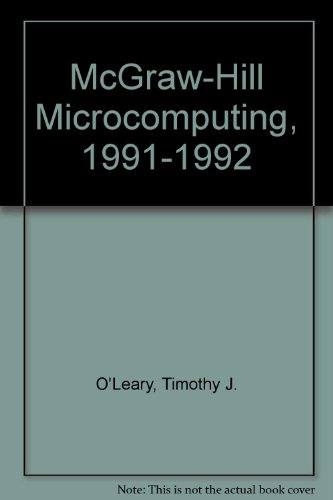 Beispielbild fr McGraw-Hill Microcomputing, 1991-1992 zum Verkauf von Robinson Street Books, IOBA