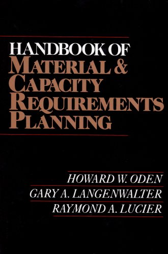 Beispielbild fr Handbook of Material and Capacity Requirements Planning zum Verkauf von Better World Books