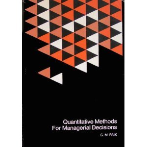 9780070480865: Quantitative Methods for Managerial Decisions