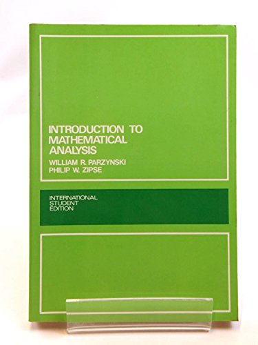 Stock image for Introduction to Mathematical Analysis (International Series in Pure and Applied Mathematics) for sale by HPB-Red