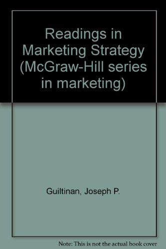Imagen de archivo de Readings in Marketing Strategies and Programs (McGraw-Hill Series in Marketing) a la venta por Phatpocket Limited