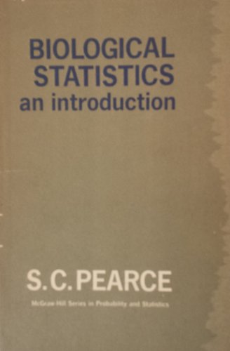 Biological Statistics: An Introduction. [McGraw-Hill Series in Probability and Statistics]