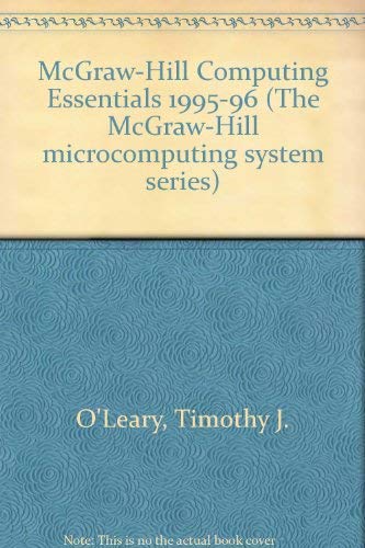 Beispielbild fr McGraw Hill Computing Essentials Annual Edition 1995-96 zum Verkauf von HPB-Red