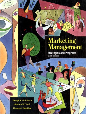 Stock image for Marketing Management : Strategies and Programs for sale by Better World Books