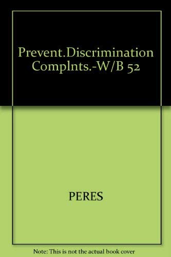 Stock image for Preventing Discrimination Complaints: A Guide for Supervisors for sale by POQUETTE'S BOOKS