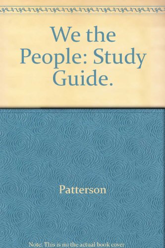 Stock image for Study Guide to accompany We The People for sale by HPB-Red