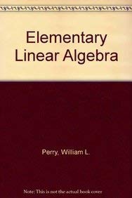 9780070494312: Elementary Linear Algebra