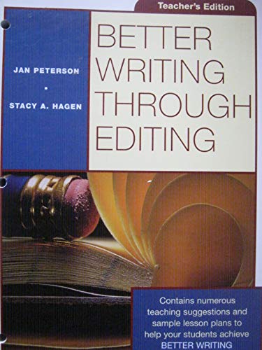 Better Writing Through Editing (9780070498860) by Peterson, Jan