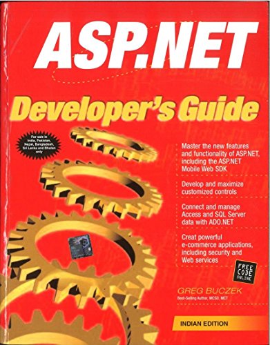 Beispielbild fr ASP. NET DEVELOPERS GUIDE zum Verkauf von AwesomeBooks