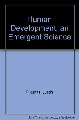 9780070500150: Human Development: An Emergent Science