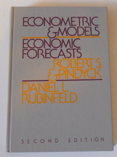 Stock image for Econometric Models and Economic Forecasts for sale by Better World Books: West